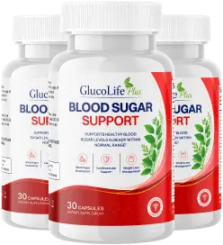 GlucoLife+ Blood Sugar Support 3 Bottles